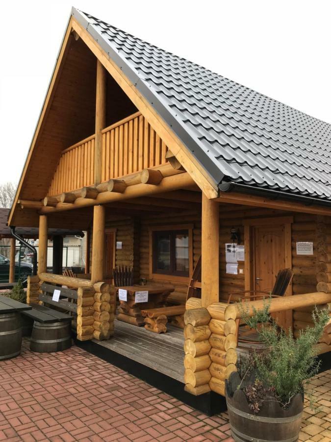 Wellness Huette Am Zwenkauer See Bei Leipzig Exterior foto